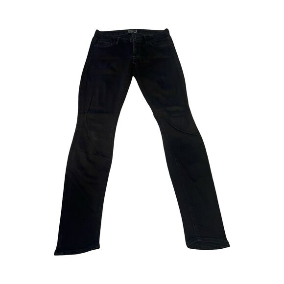 Mother Jeans The Looker 27 Black A Model Spy Slim Denim USA Ankle 1001-156 - Picture 1 of 7